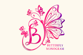 Butterfly Monogram Font: Design Beautiful Personalized Gifts