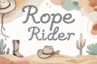Rope Rider Font: Rustic Western Design Inspiration