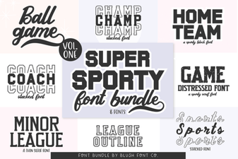 Elevate Your Designs with the Super Sport Bundle Font
