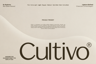 Cultivo Font: Elegant Typography for Creative Projects