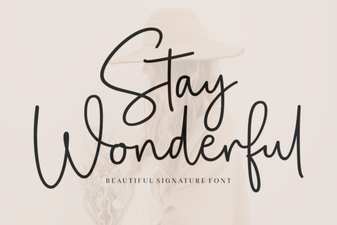 Stay Wonderful Font: Handwritten Typeface for Designers